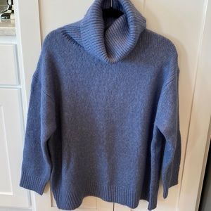 Zara blue turtleneck sweater